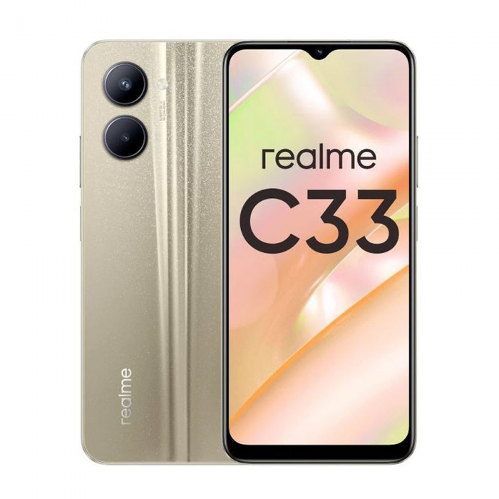Смартфон Realme C33 4/64Gb Gold Global Version
