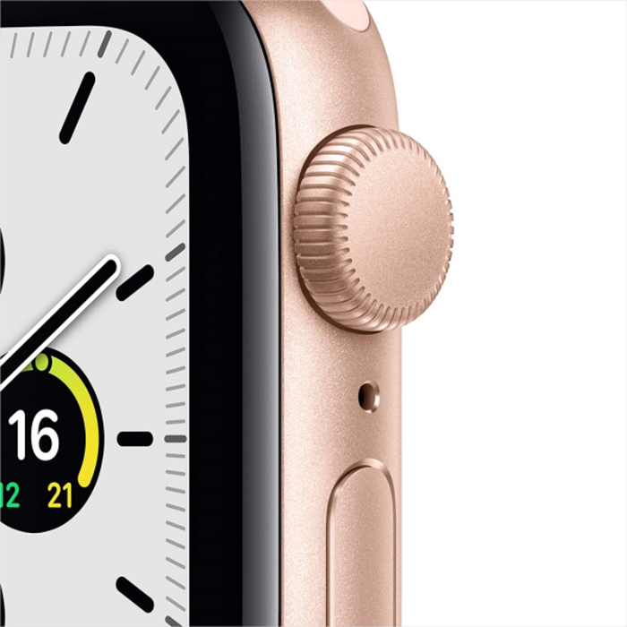 Apple Watch SE 44mm Gold Aluminum Case with Pink Sand Sport Band 25 490 37