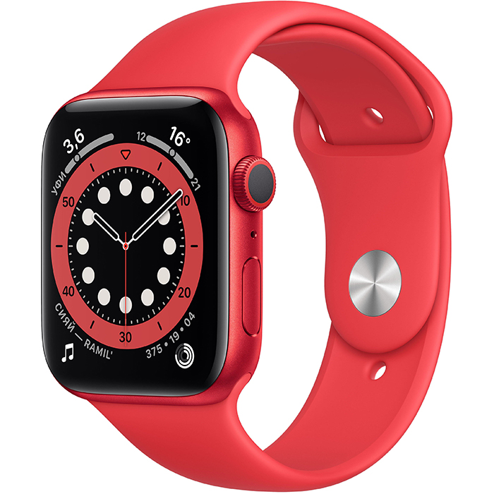Умные часы Apple Watch S6 44mm PRODUCT(RED) Aluminum Case with PRODUCT(RED) Sport Band