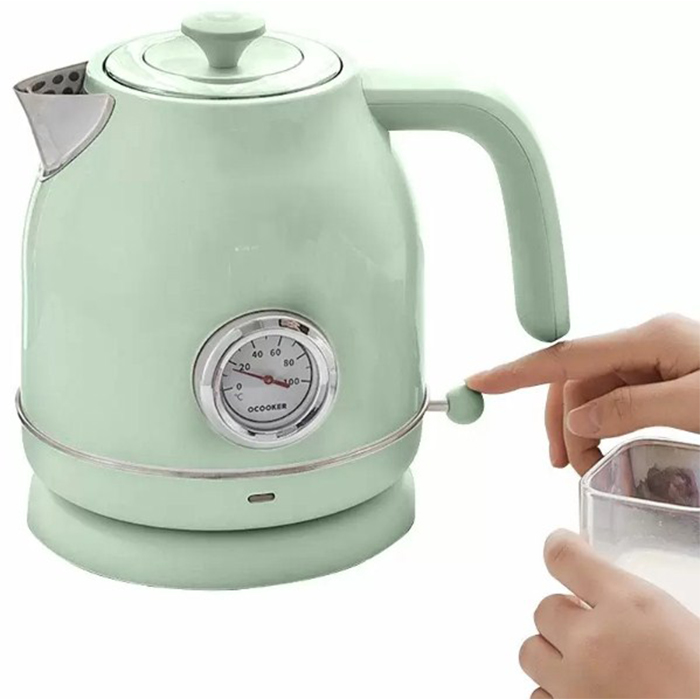 Чайник с Датчиком Температуры Xiaomi Qcooker Retro Electric Kettle Green