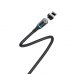 Магнитный кабель Borofone BU16 Skill Magnetic USB - Lightning Cable Black