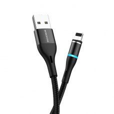 Магнитный кабель Borofone BU16 Skill Magnetic USB - Lightning Cable Black