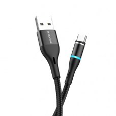Магнитный кабель Borofone BU16 Skill Magnetic USB - USB Type-C Cable Black