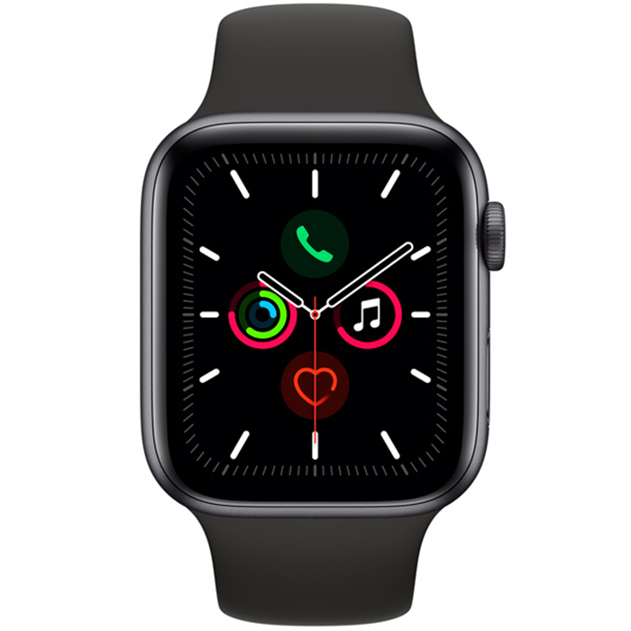 Умные часы Apple Watch S5 44mm Space Grey Sport Band