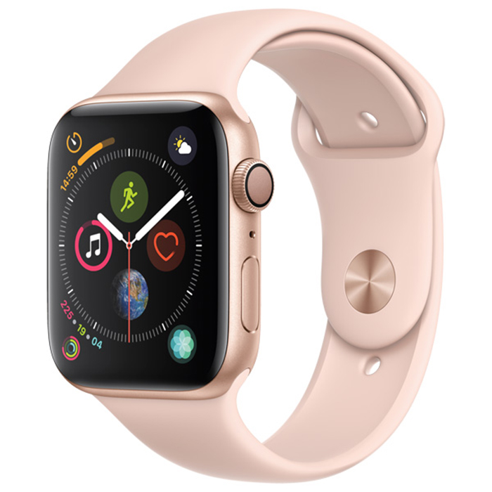 Умные часы Apple Watch S4 Sport 44mm Gold Aluminum Case with Pink Sand Sport Band
