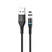 Магнитный кабель Borofone BU16 Skill Magnetic USB - Lightning Cable Black