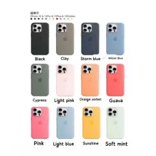 Силиконовый чехол Silicon Case MagSafe для iPhone 15 в ассортименте