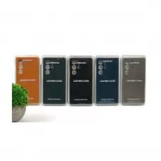 Leather (кожаный) чехол для Samsung Galaxy S24