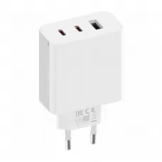 Сетевое зарядное устройство Xiaomi 67W GaN Charger 2C1A USB + 2xType-C (BHR7493EU) White